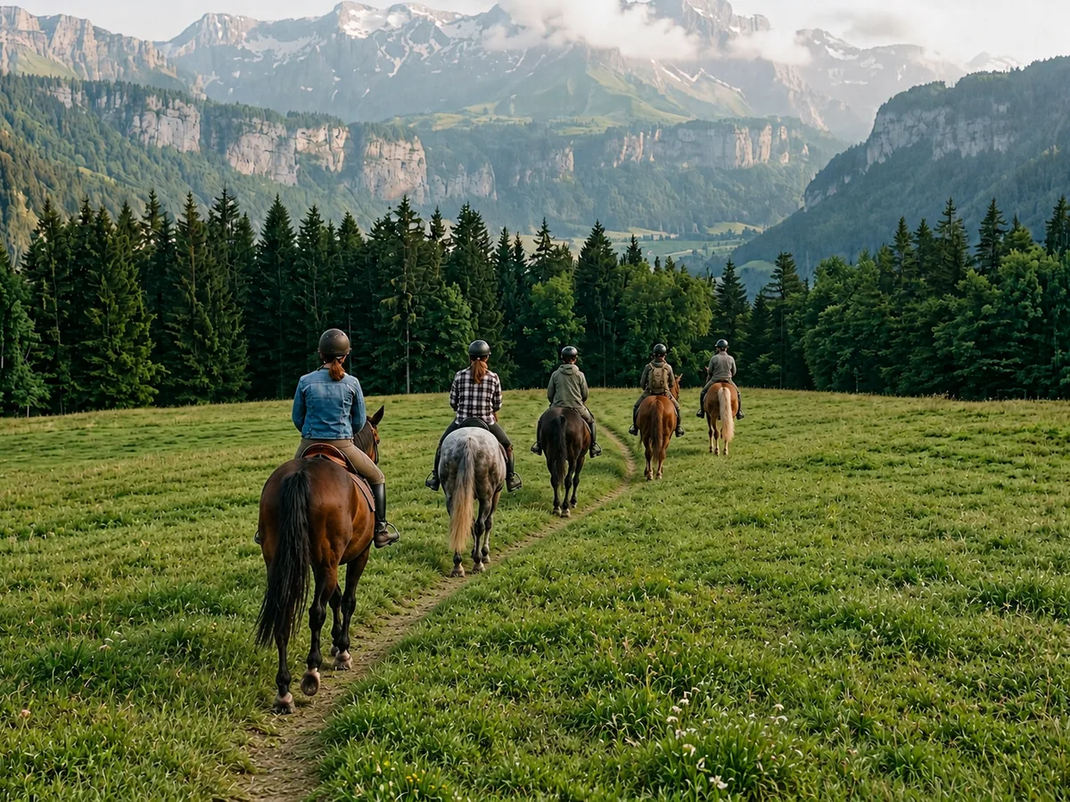 Balade à cheval en Haute-Savoie, autour de Loisin